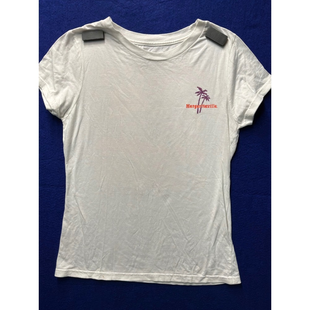 Tropical‎ Womens Margaritaville Graphic T-Shirt Medium White